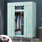 Contemporary Style Steel Wardrobe 2 Shelves Wardrobe Closet for Home