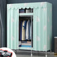 Contemporary Style Steel Wardrobe 2 Shelves Wardrobe Closet for Home