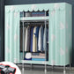 Contemporary Style Steel Wardrobe 2 Shelves Wardrobe Closet for Home