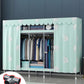 Contemporary Style Steel Wardrobe 2 Shelves Wardrobe Closet for Home