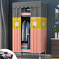 Contemporary Style Steel Wardrobe 2 Shelves Wardrobe Closet for Home