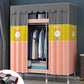Contemporary Style Steel Wardrobe 2 Shelves Wardrobe Closet for Home