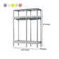 Contemporary Style Steel Wardrobe 2 Shelves Wardrobe Closet for Home