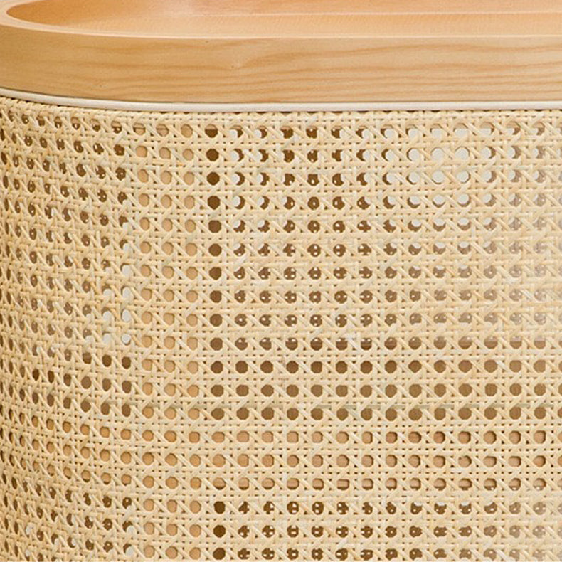 Pièce de nuit en bois massif en chêne étagères d'armoire de couches de rangement ouverte 24,4 "H