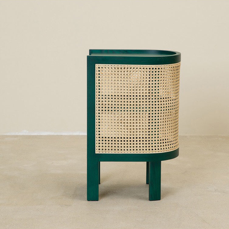 Pièce de nuit en bois massif en chêne étagères d'armoire de couches de rangement ouverte 24,4 "H