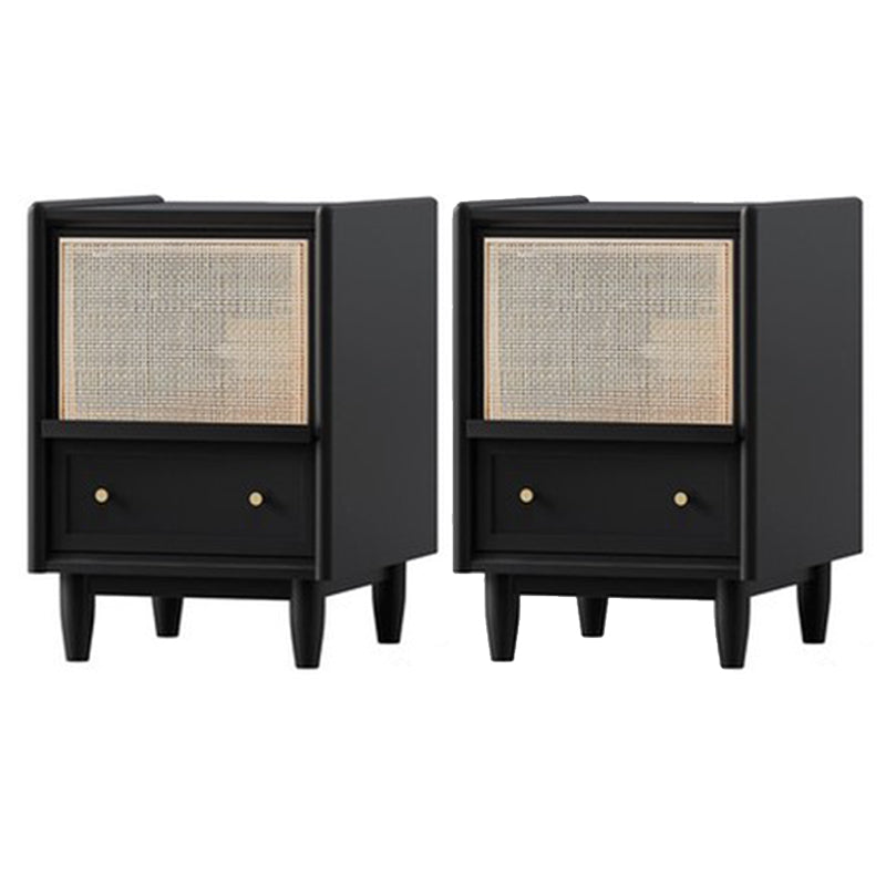 Tiroir rangement lit de nuit lit de nuit moderne table de nuit en bois pour chambre à coucher