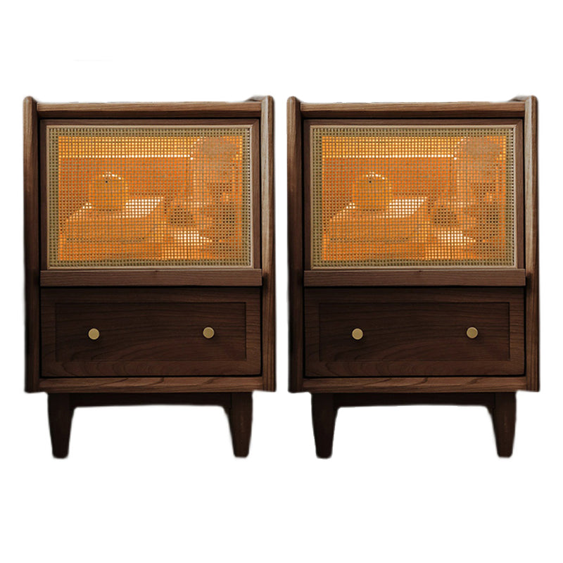 Tiroir rangement lit de nuit lit de nuit moderne table de nuit en bois pour chambre à coucher