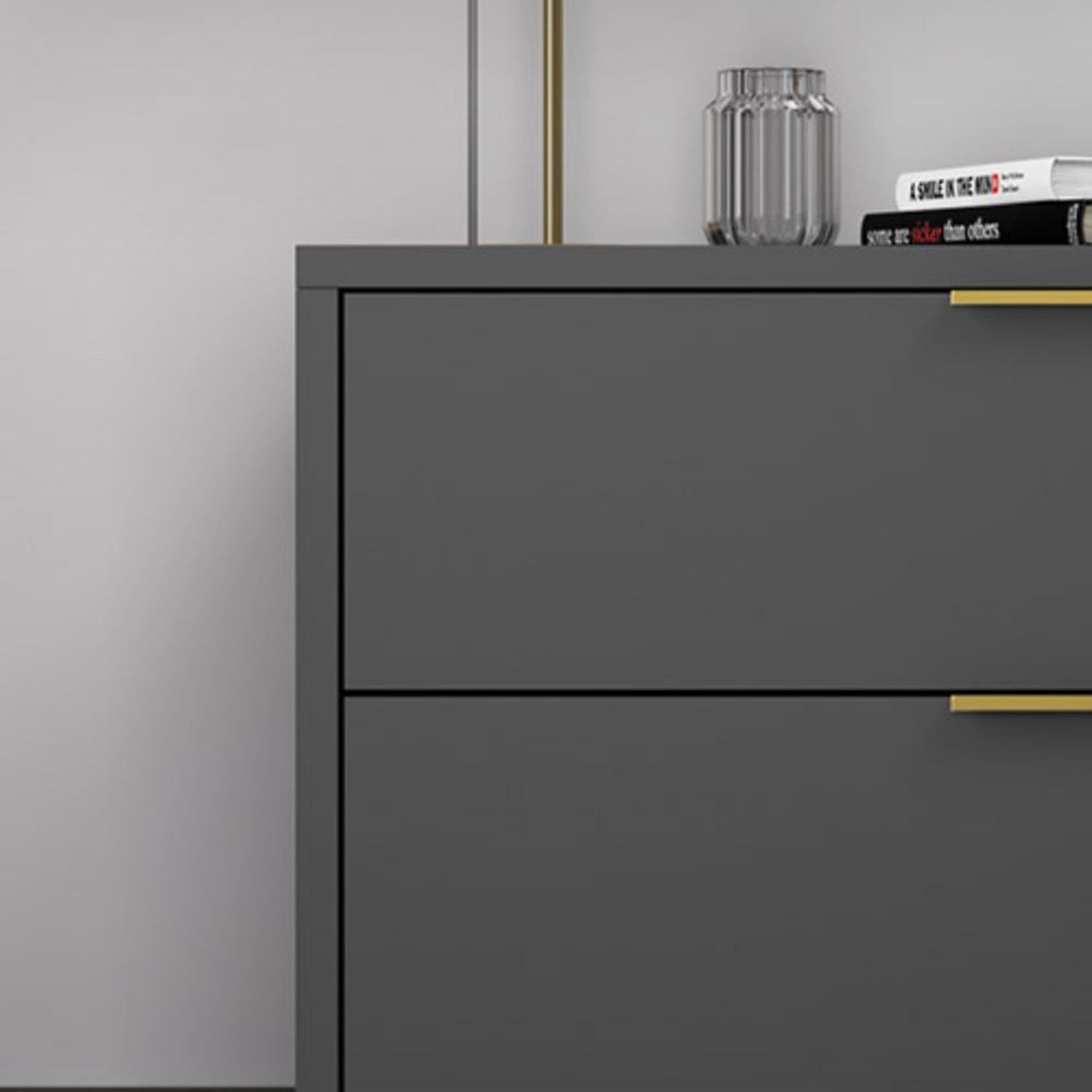 Table de nuit contemporaine de nuit de nuit en bois avec roulettes