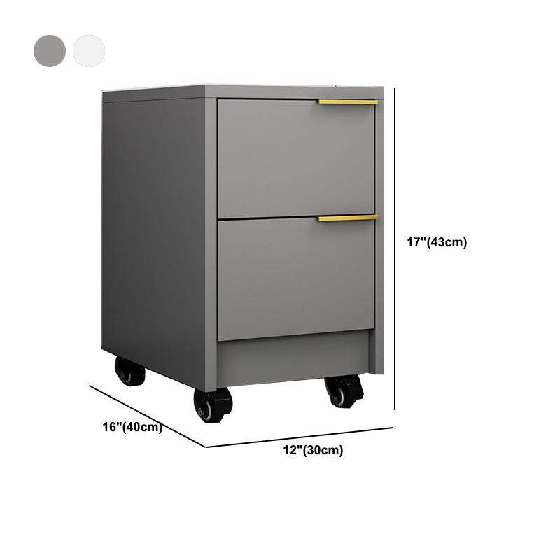 Table de nuit contemporaine de nuit de nuit en bois avec roulettes