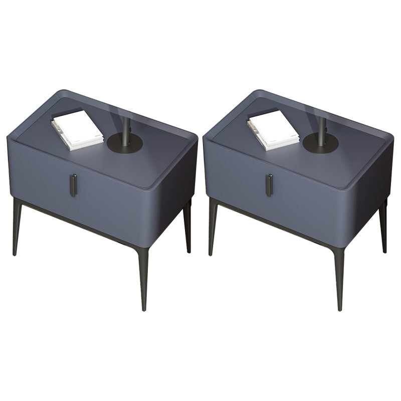 Marmor- und Kunstleder -Nachttisch -Beine gehörten den Nachteil der Nachteile des Nachtbezirks