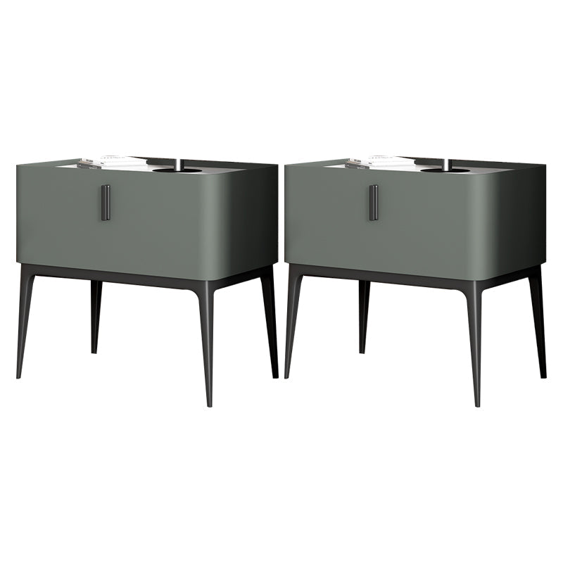 Marmor- und Kunstleder -Nachttisch -Beine gehörten den Nachteil der Nachteile des Nachtbezirks