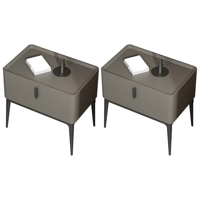 Marmor- und Kunstleder -Nachttisch -Beine gehörten den Nachteil der Nachteile des Nachtbezirks