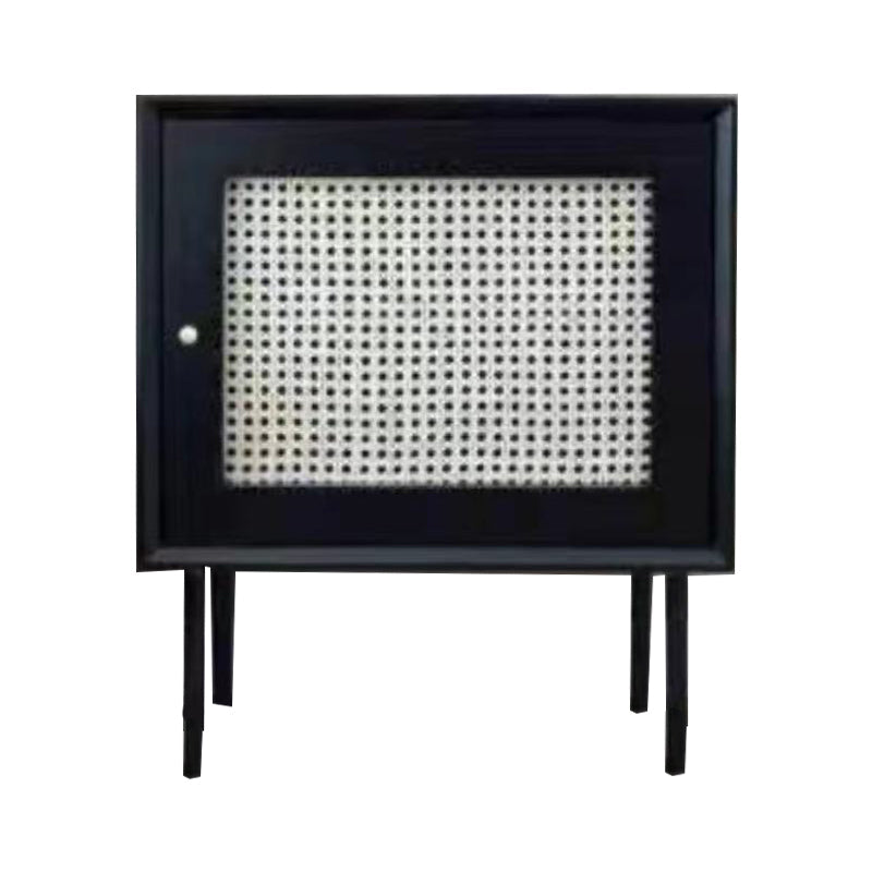 Modern bedkast vast hout accent tafel nachtkastje met benen