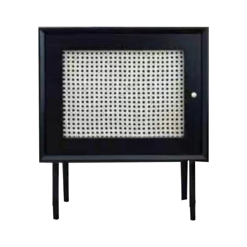 Modern bedkast vast hout accent tafel nachtkastje met benen