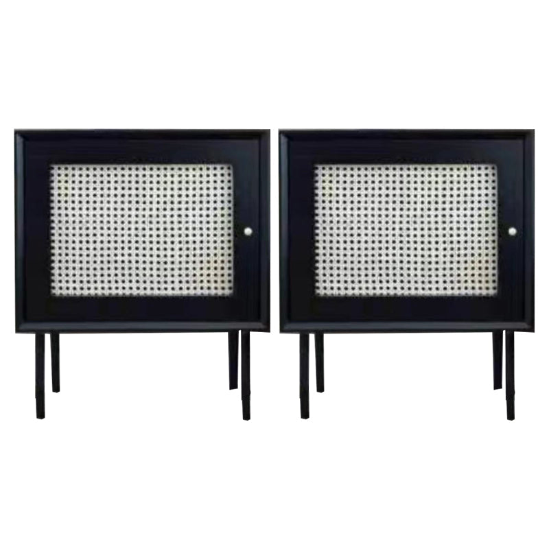 Modern bedkast vast hout accent tafel nachtkastje met benen