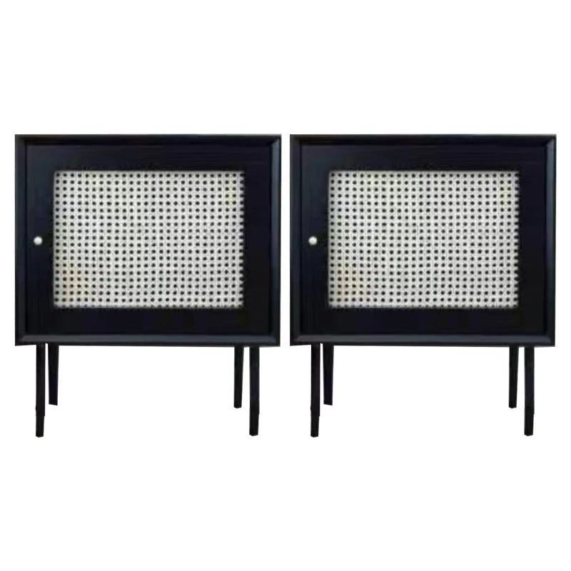 Modern bedkast vast hout accent tafel nachtkastje met benen