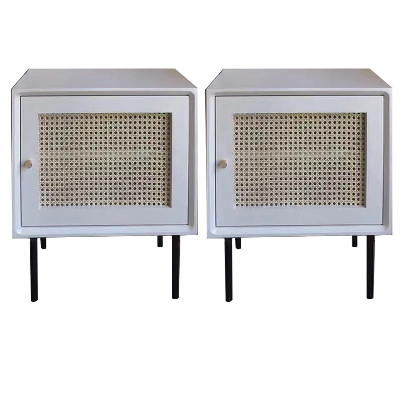 Modern bedkast vast hout accent tafel nachtkastje met benen