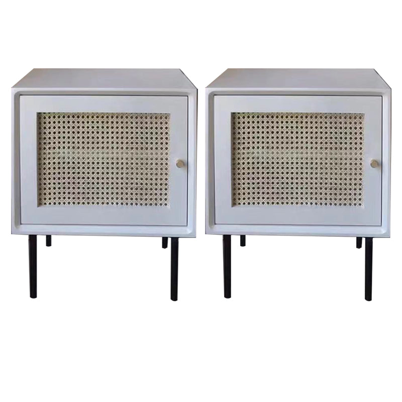 Modern bedkast vast hout accent tafel nachtkastje met benen