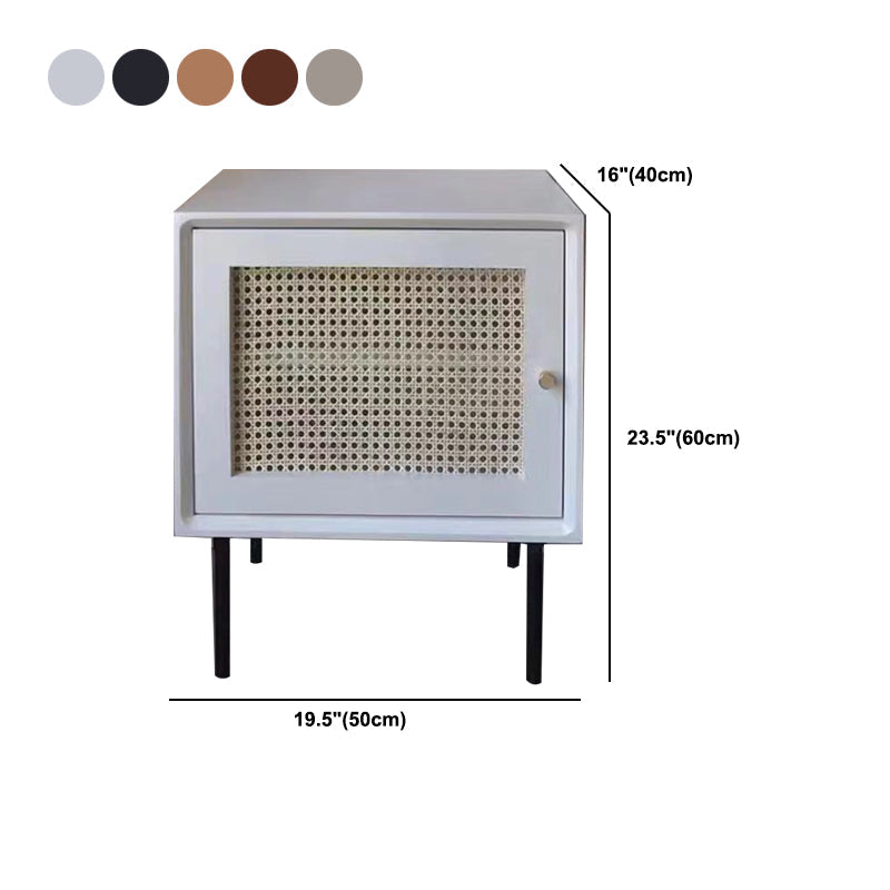 Modern bedkast vast hout accent tafel nachtkastje met benen