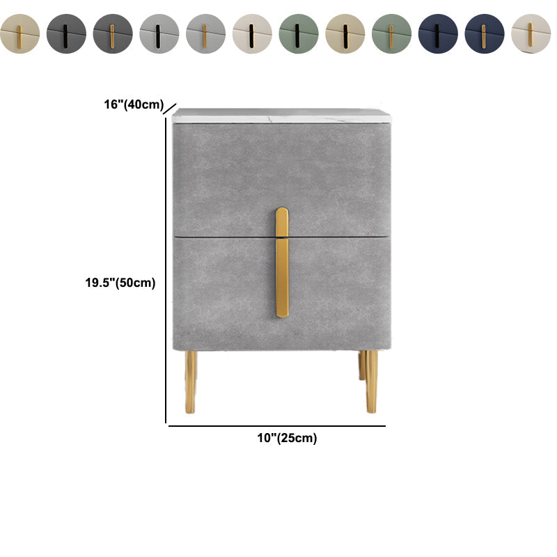 Patillas de almacenamiento de 2 corteses modernas de 20 pulgadas H de 20 pulgadas con la mesita de noche de la cama