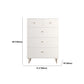 Classic Glam Soft-Close Storage Chest Drawers White Wood Dresser