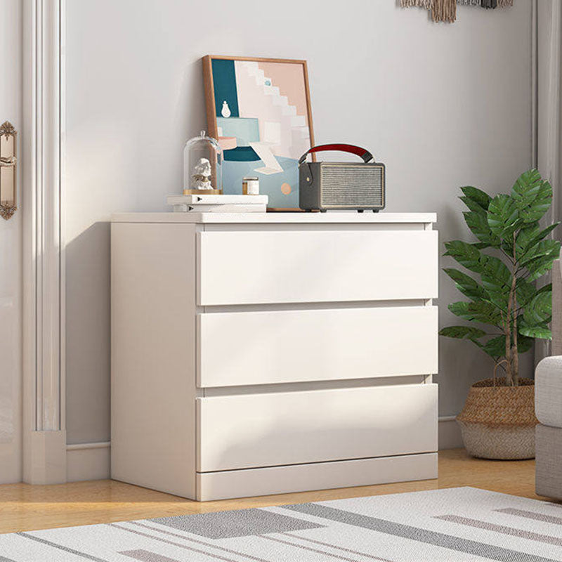 Eigentijdse slaapkamer opbergkist verticaal houten opbergkast dressoir