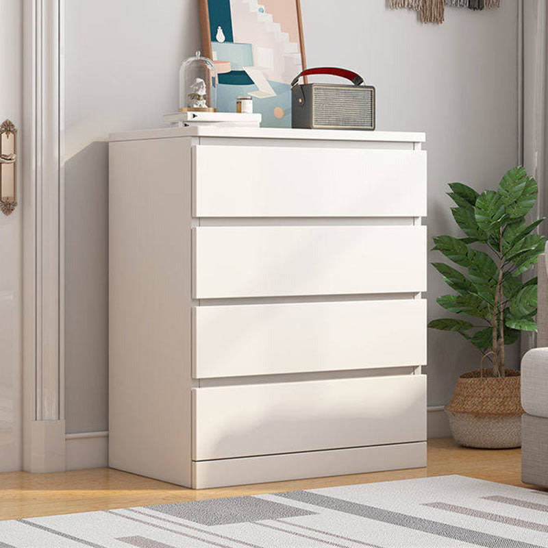 Eigentijdse slaapkamer opbergkist verticaal houten opbergkast dressoir