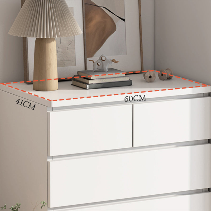 Eigentijdse slaapkamer opbergkist verticaal houten opbergkast dressoir