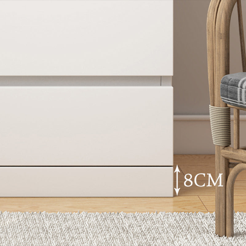 Eigentijdse slaapkamer opbergkist verticaal houten opbergkast dressoir