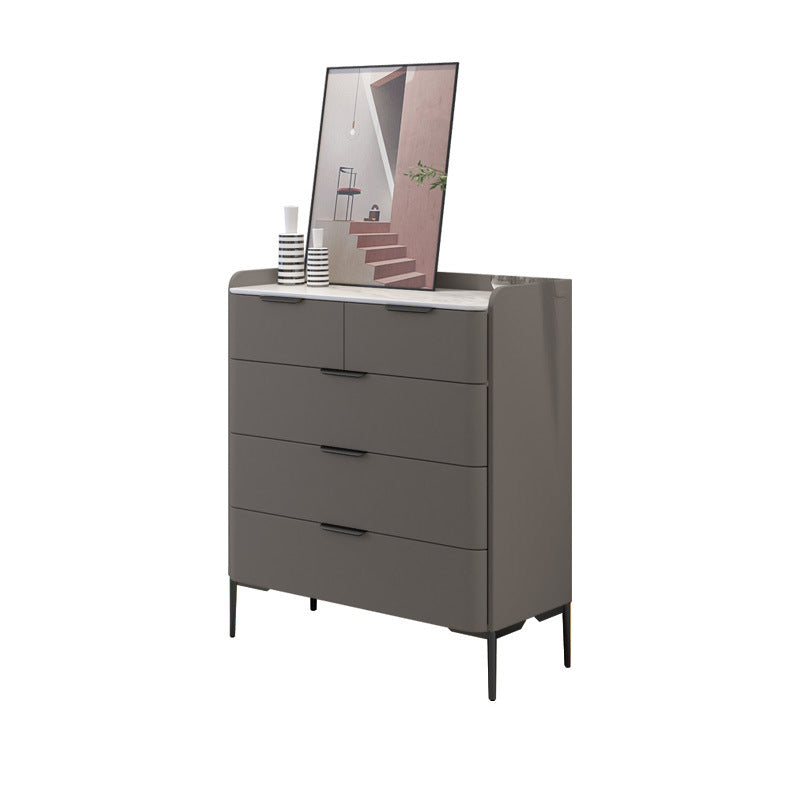 Eigentijdse massief hout lingerie -borst slaapkamer verticale opbergkast