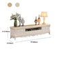 European Marble Living Room TV Cabinet White Solid Wood TV Console Clearhalo 'furn' 'furn_tv_stands_entertainment_centers' 'Furniture' 'Living Room Furniture' 'TV Stands & Entertainment Centers' 'TV Stands & Media Storage Furniture' 'tv_stands_entertainment_centers' 5779956
