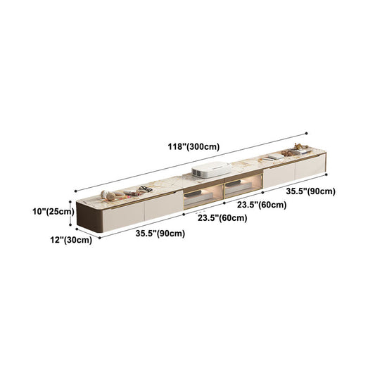 Combinazione da tavolo da tè sospeso di tè per tè a sospensione di roccia montata a parete di lusso montata