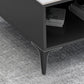 15.75-Inch High Modern TV Stand 2 Doors Open Storage TV Console Clearhalo 'furn' 'furn_tv_stands_entertainment_centers' 'Furniture' 'Living Room Furniture' 'TV Stands & Entertainment Centers' 'TV Stands & Media Storage Furniture' 'tv_stands_entertainment_centers' 5780048