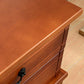 Traditioneel massief houten tv-meubel, 19,7 inch H tv-console met 4 lades en kast