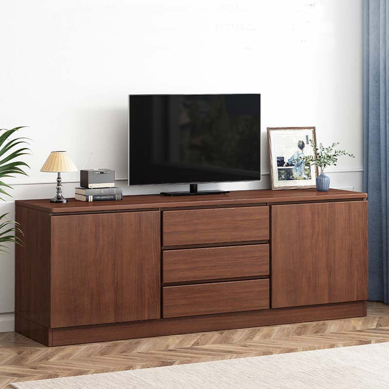 Mobile TV tradizionale H da 58 pollici, supporto TV in legno con 2 ante
