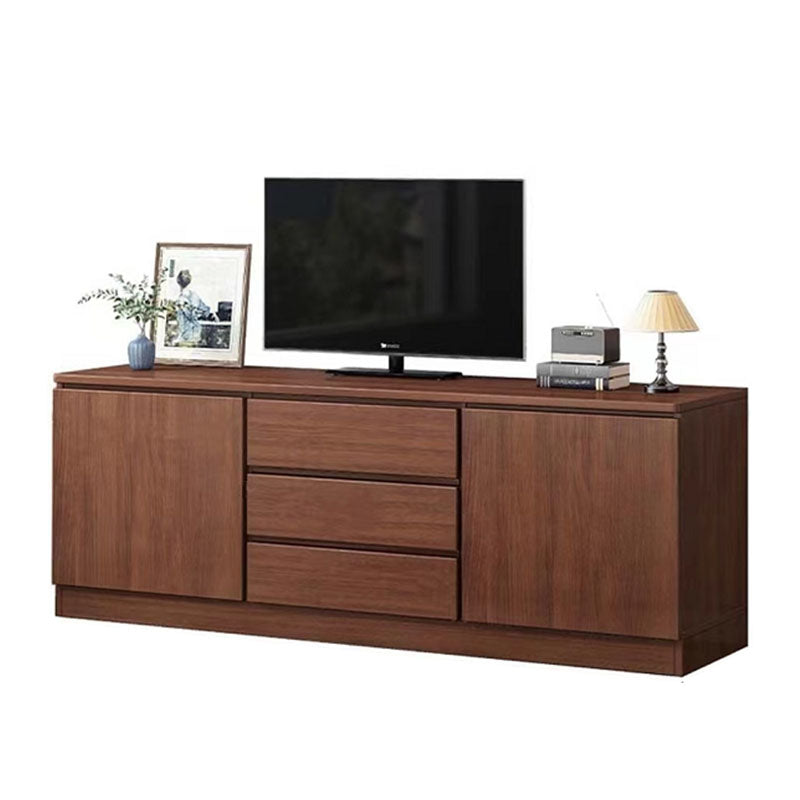 Mobile TV tradizionale H da 58 pollici, supporto TV in legno con 2 ante
