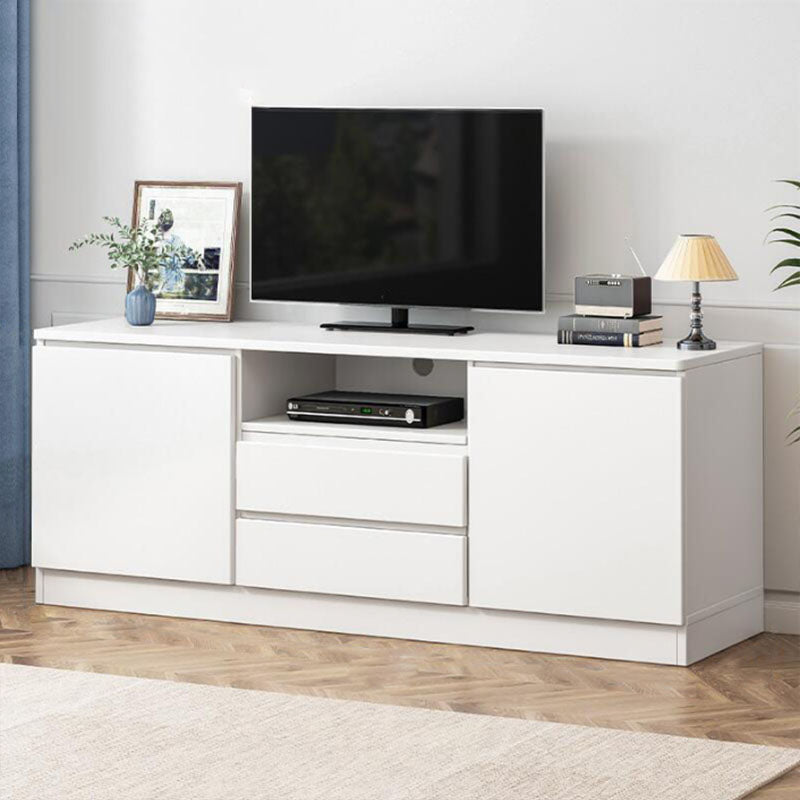Mobile TV tradizionale H da 58 pollici, supporto TV in legno con 2 ante