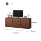Mobile TV tradizionale H da 58 pollici, supporto TV in legno con 2 ante