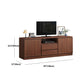 Mobile TV tradizionale H da 58 pollici, supporto TV in legno con 2 ante