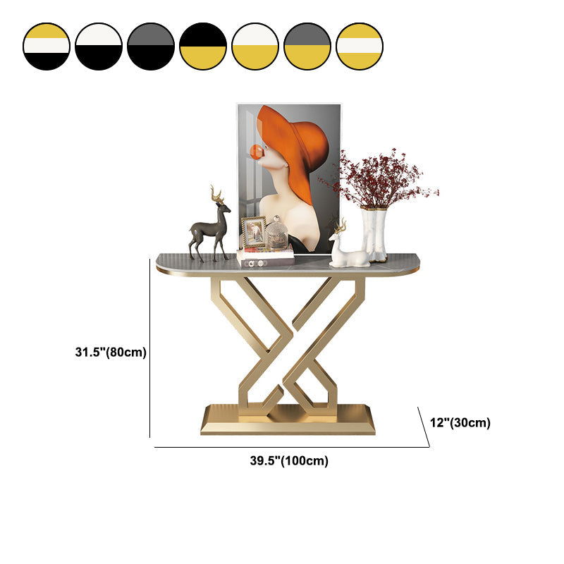 Tabella della console da 11,8 "W tavolo da fine ardesia resistente alle macchie