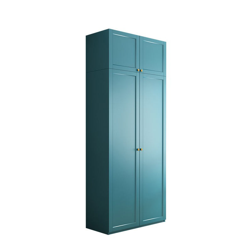 Blauw gemanipuleerde houten garderobe kast eigentijdse garderobe armoire