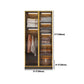 Modern Style Wooden Wardrobe Cloth Rod Included Wardrobe Closet for Bedroom