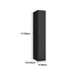 Black Steel Wardrobe Closet Contemporary Hinged Wardrobe Cabinet Clearhalo 'Armoires & Wardrobes' 'armoires_wardrobes' 'Bedroom Furniture' 'furn' 'furn_armoires_wardrobes' 'Furniture' 5780581