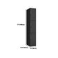 Black Steel Wardrobe Closet Contemporary Hinged Wardrobe Cabinet Clearhalo 'Armoires & Wardrobes' 'armoires_wardrobes' 'Bedroom Furniture' 'furn' 'furn_armoires_wardrobes' 'Furniture' 5780583