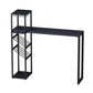 Glam Bar Table Set 1/2/3 Pcs Storage Bar Table with Bar Stools Black 59"L x 16"W Clearhalo 'Bar Furniture' 'furn' 'furn_home_bar_bar_sets' 'Furniture' 'Home Bars & Bar Sets' 'home_bar_bar_sets' 'Kitchen & Dining Furniture' 5780588