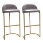 Glam Bar Table Set 1/2/3 Pcs Storage Bar Table with Bar Stools Grey 30"H Stools (Set of 2) Clearhalo 'Bar Furniture' 'furn' 'furn_home_bar_bar_sets' 'Furniture' 'Home Bars & Bar Sets' 'home_bar_bar_sets' 'Kitchen & Dining Furniture' 5780594