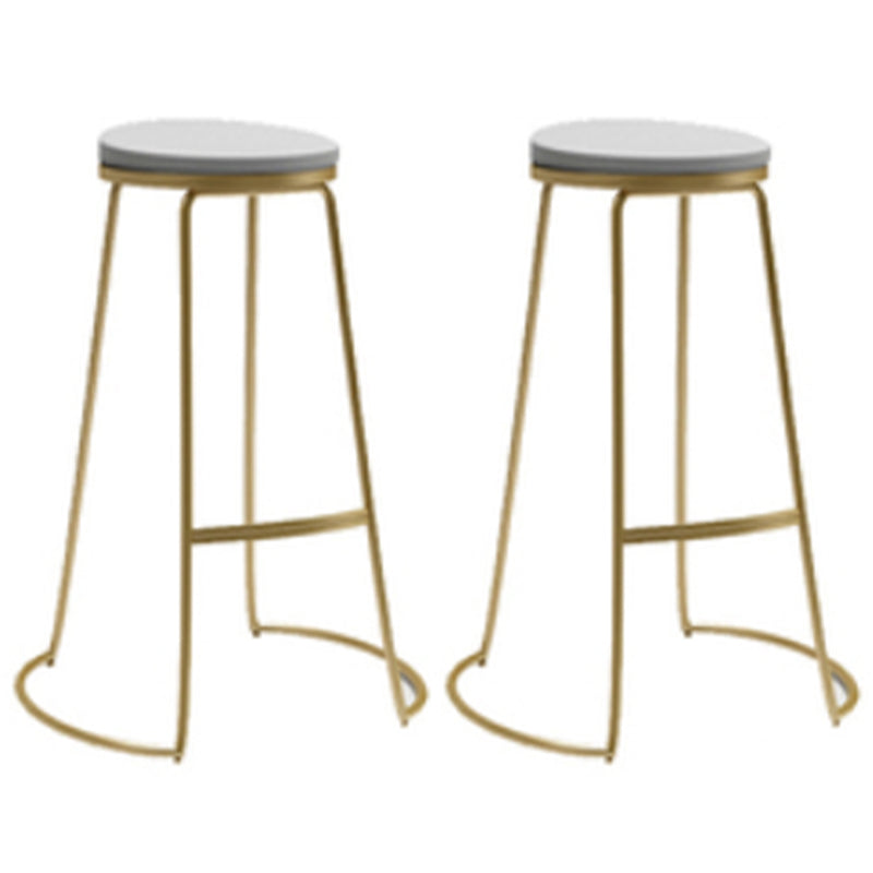Glam Bar Table Set 1/2/3 Pcs Storage Bar Table with Bar Stools White 30"H Stools (Set of 2) Clearhalo 'Bar Furniture' 'furn' 'furn_home_bar_bar_sets' 'Furniture' 'Home Bars & Bar Sets' 'home_bar_bar_sets' 'Kitchen & Dining Furniture' 5780596