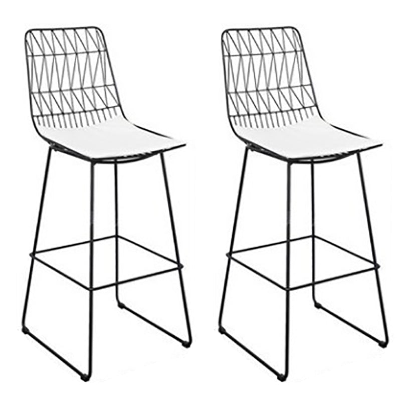 Rectangle Solid Wood Bar Table Set Luxurious 1/2/3 Pieces Counter Table with High Stools White 30"H Stools (Set of 2) Clearhalo 'Bar Furniture' 'furn' 'furn_home_bar_bar_sets' 'Furniture' 'Home Bars & Bar Sets' 'home_bar_bar_sets' 'Kitchen & Dining Furniture' 5780618