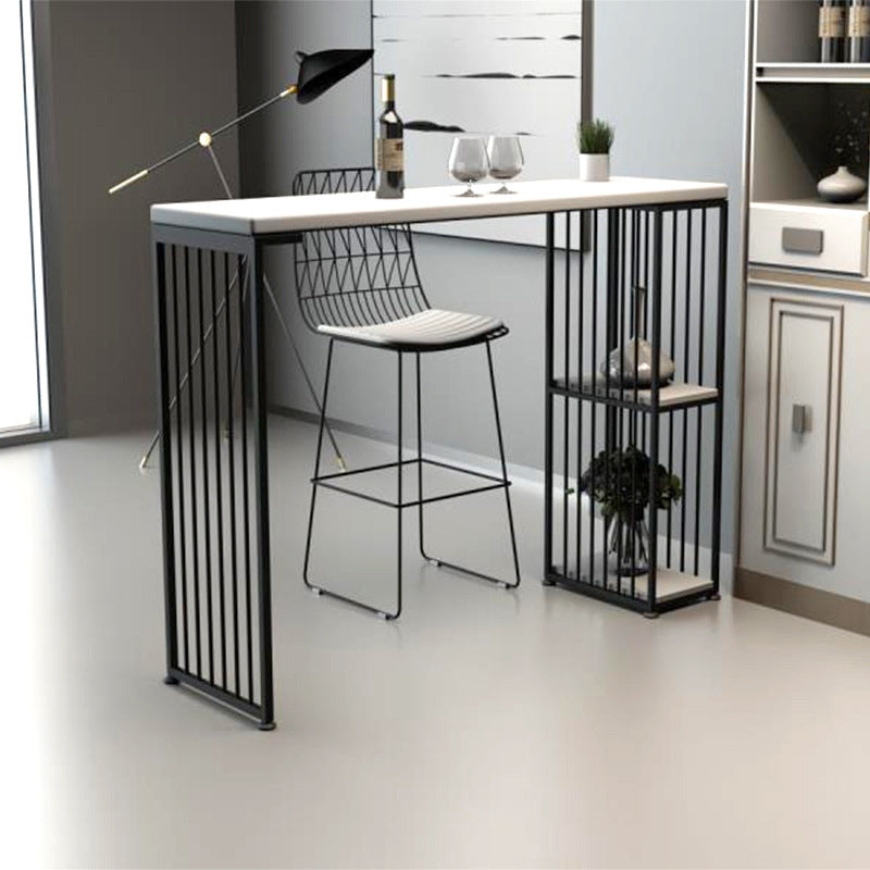 Rectangle Solid Wood Bar Table Set Luxurious 1/2/3 Pieces Counter Table with High Stools 2 Pieces: Table, 1 Stool Clearhalo 'Bar Furniture' 'furn' 'furn_home_bar_bar_sets' 'Furniture' 'Home Bars & Bar Sets' 'home_bar_bar_sets' 'Kitchen & Dining Furniture' 5780620