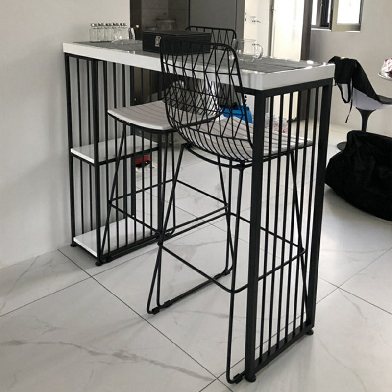 Rectangle Solid Wood Bar Table Set Luxurious 1/2/3 Pieces Counter Table with High Stools Clearhalo 'Bar Furniture' 'furn' 'furn_home_bar_bar_sets' 'Furniture' 'Home Bars & Bar Sets' 'home_bar_bar_sets' 'Kitchen & Dining Furniture' 5780623
